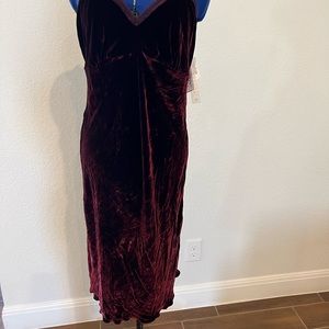 MARIA BIANCA NERO BURGUNDY/MAROON  COLOR DRESS SIZE XL